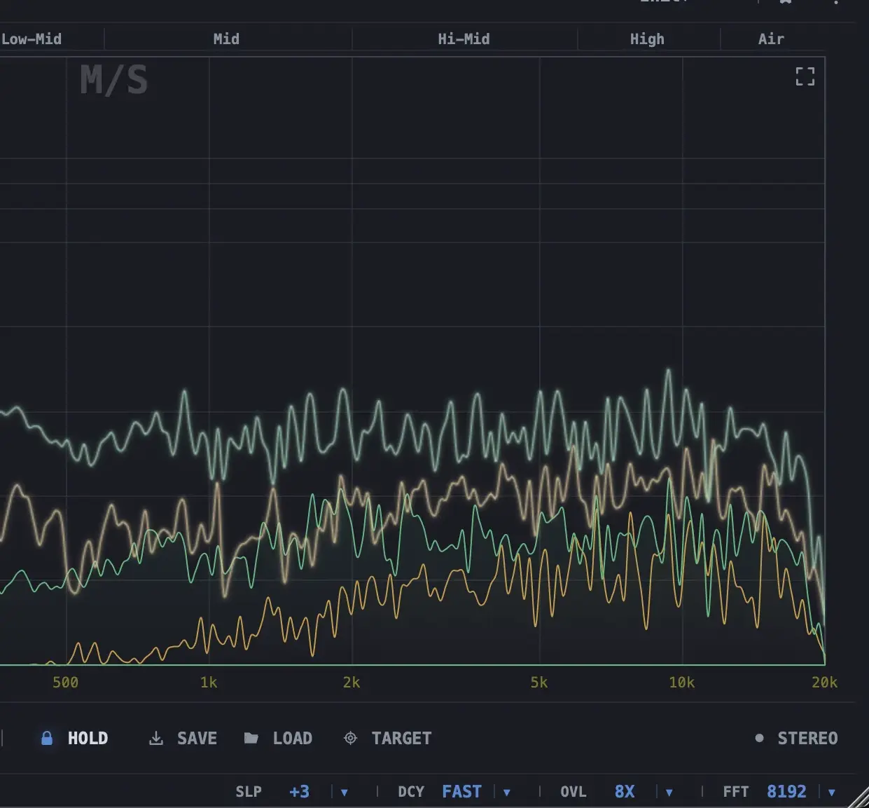 gFractor target curve save and compare