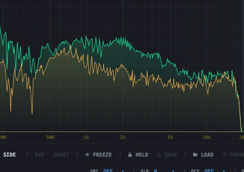 gFractor save, load and target curve controls