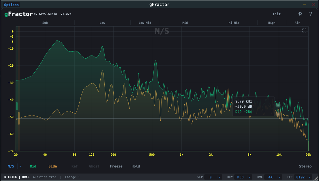 gFractor spectrum analyzer